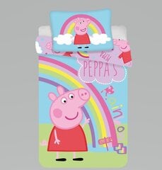 Peppa Pig (Pipsa Possu) baby -pussilakanasetti, 100 x 135 cm + 1 tyynyliina 40 x 60 cm hinta ja tiedot | Jerry Fabrics Koti ja keittiö | hobbyhall.fi