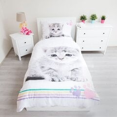 Kitten -pussilakanasetti, 140 x 200 cm + 1 tyynyliina 70 x 90 cm hinta ja tiedot | Vuodevaatteet lapsille | hobbyhall.fi