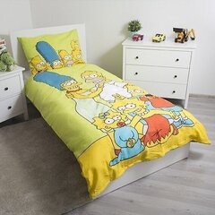 Simpsons Family -pussilakanasetti, 140 x 200 cm + tyynyliina 70 x 90 cm hinta ja tiedot | Vuodevaatteet lapsille | hobbyhall.fi