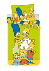 Simpsons Family -pussilakanasetti, 140 x 200 cm + tyynyliina 70 x 90 cm hinta ja tiedot | Vuodevaatteet lapsille | hobbyhall.fi