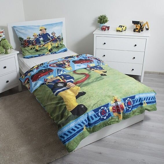 Fireman Sam -pussilakanasetti, 140 x 200 cm + 1 tyynyliina 70 x 90 cm hinta ja tiedot | Vuodevaatteet lapsille | hobbyhall.fi