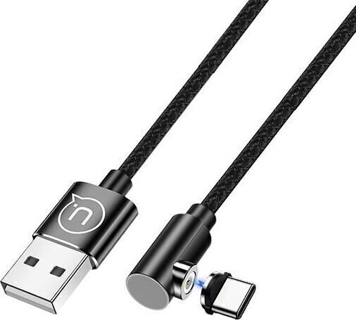 Magneettinen USB-C-latauskaapeli Usams U 54, 1 m, musta hinta ja tiedot | Puhelinkaapelit | hobbyhall.fi