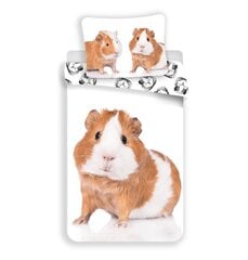 Guinea pig -pussilakanasetti, 140 x 200 cm + 1 tyynyliina 70 x 90 cm hinta ja tiedot | Vuodevaatteet lapsille | hobbyhall.fi