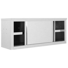 Keittiön seinäkaappi liukuovilla 120x40x50 cm ruostumaton teräs hinta ja tiedot | Keittiön kaapit | hobbyhall.fi