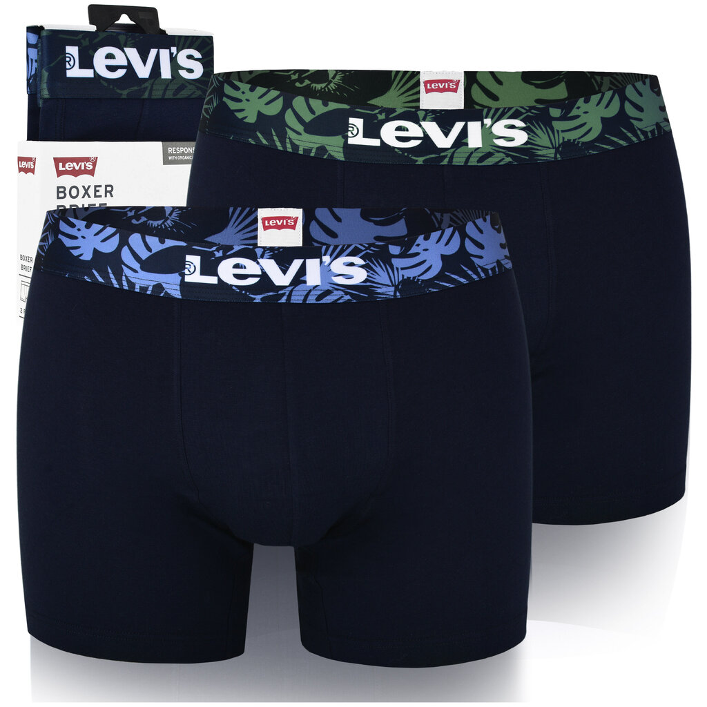 Bokserit Levi's 0958, puuvilla, monivärinen, 2 kpl, koko hinta ja tiedot | Miesten alushousut | hobbyhall.fi