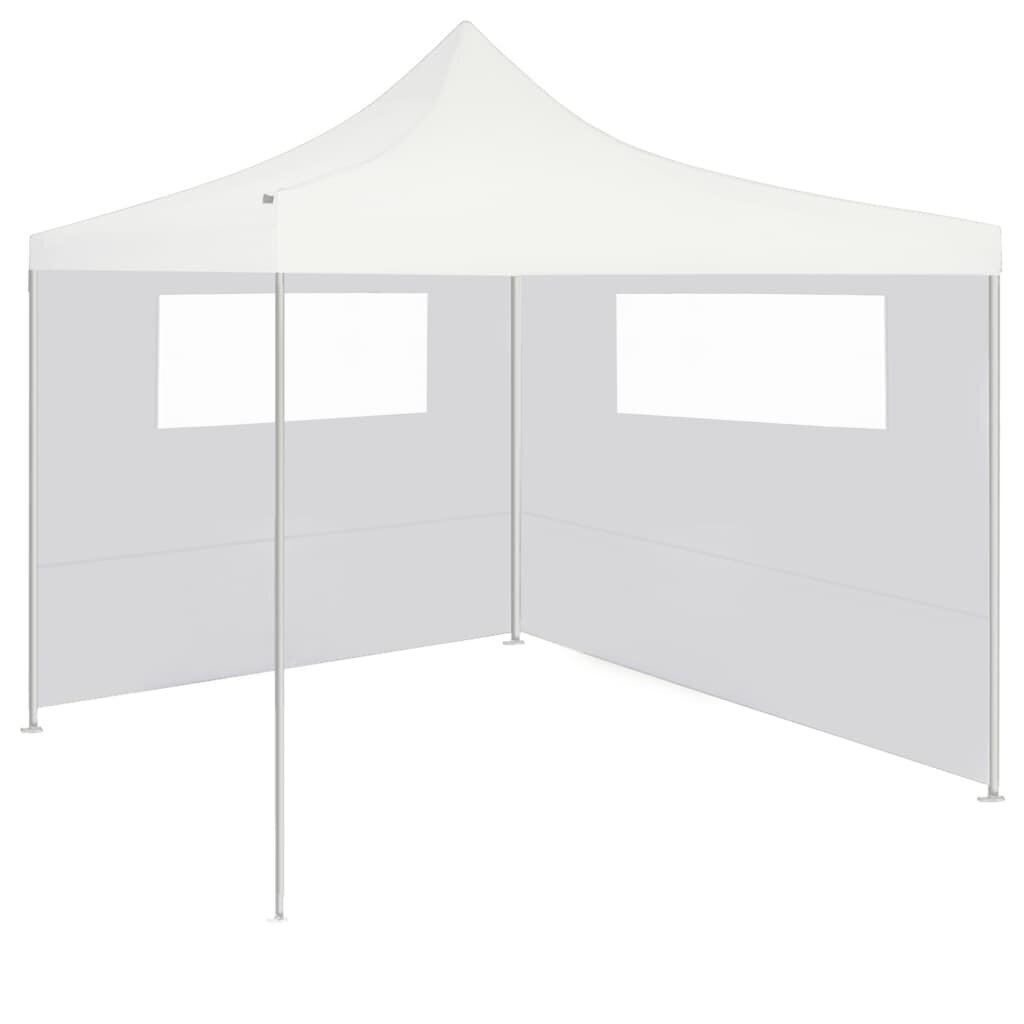 Huvimajan sivuseinä ikkunoilla 6x2 m valkoinen hinta ja tiedot | Puutarhapaviljongit | hobbyhall.fi