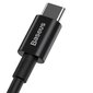 Baseus Superior -sarjan USB-C-USB-C-kaapeli, 100 W, 2 m (musta) hinta ja tiedot | Puhelinkaapelit | hobbyhall.fi