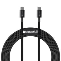 Baseus Superior -sarjan USB-C-USB-C-kaapeli, 100 W, 2 m (musta) hinta ja tiedot | Puhelinkaapelit | hobbyhall.fi