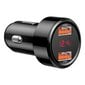 Base Magic Series Dual QC -autolaturi digitaalisella näytöllä 2x USB QC3.0 45W 6A musta (CCMLC20A-01) Ex-näyttö hinta ja tiedot | Puhelimen laturit | hobbyhall.fi