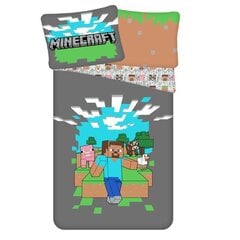 Pussilakanasetti Minecraft 140x200 + tyynyliina 70 x 90 cm hinta ja tiedot | Jerry Fabrics Koti ja keittiö | hobbyhall.fi
