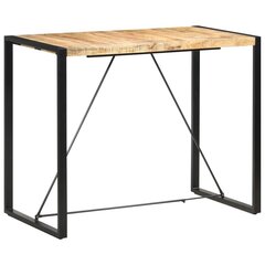 Baaripöytä 140x70x110 cm täysi mangopuu hinta ja tiedot | Ruokapöydät | hobbyhall.fi