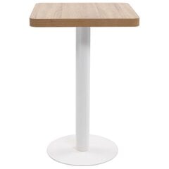 Bistropöytä vaaleanruskea 50x50 cm MDF hinta ja tiedot | Ruokapöydät | hobbyhall.fi