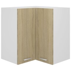 Seinäkulmakaappi Sonoma-tammi 57x57x60 cm lastulevy hinta ja tiedot | Keittiön kaapit | hobbyhall.fi