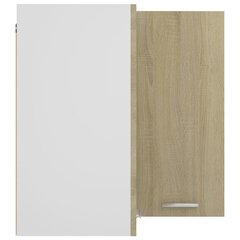 Seinäkulmakaappi Sonoma-tammi 57x57x60 cm lastulevy hinta ja tiedot | Keittiön kaapit | hobbyhall.fi