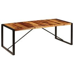 Ruokapöytä 220x100x75 cm kiinteä mangopuu hinta ja tiedot | Ruokapöydät | hobbyhall.fi