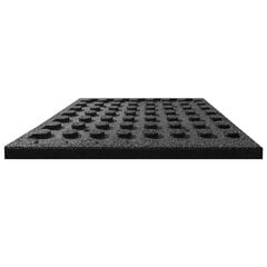 Kaatumissuojalevyt 12 kpl kumi 50x50x3 cm musta hinta ja tiedot | Terassilattiat | hobbyhall.fi