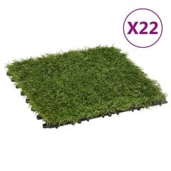 Keinonurmilevyt 22 kpl 30x30 cm vihreä hinta ja tiedot | Terassilattiat | hobbyhall.fi