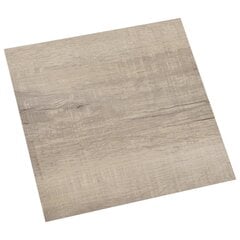 Itsekiinnittyvä lattialankku 55 kpl PVC 5,11 m² taupe hinta ja tiedot | Terassilattiat | hobbyhall.fi