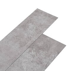 Itsekiinnittyvä PVC lattialankku 5,21 m² 2 mm maanharmaa hinta ja tiedot | Laminaatit | hobbyhall.fi