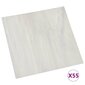 Itsekiinnittyvä lattialankku 55 kpl PVC 5,11 m² kerma hinta ja tiedot | Laminaatit | hobbyhall.fi