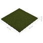 Keinonurmilevyt 4 kpl 50x50x2,5 cm kumi hinta ja tiedot | Terassilattiat | hobbyhall.fi