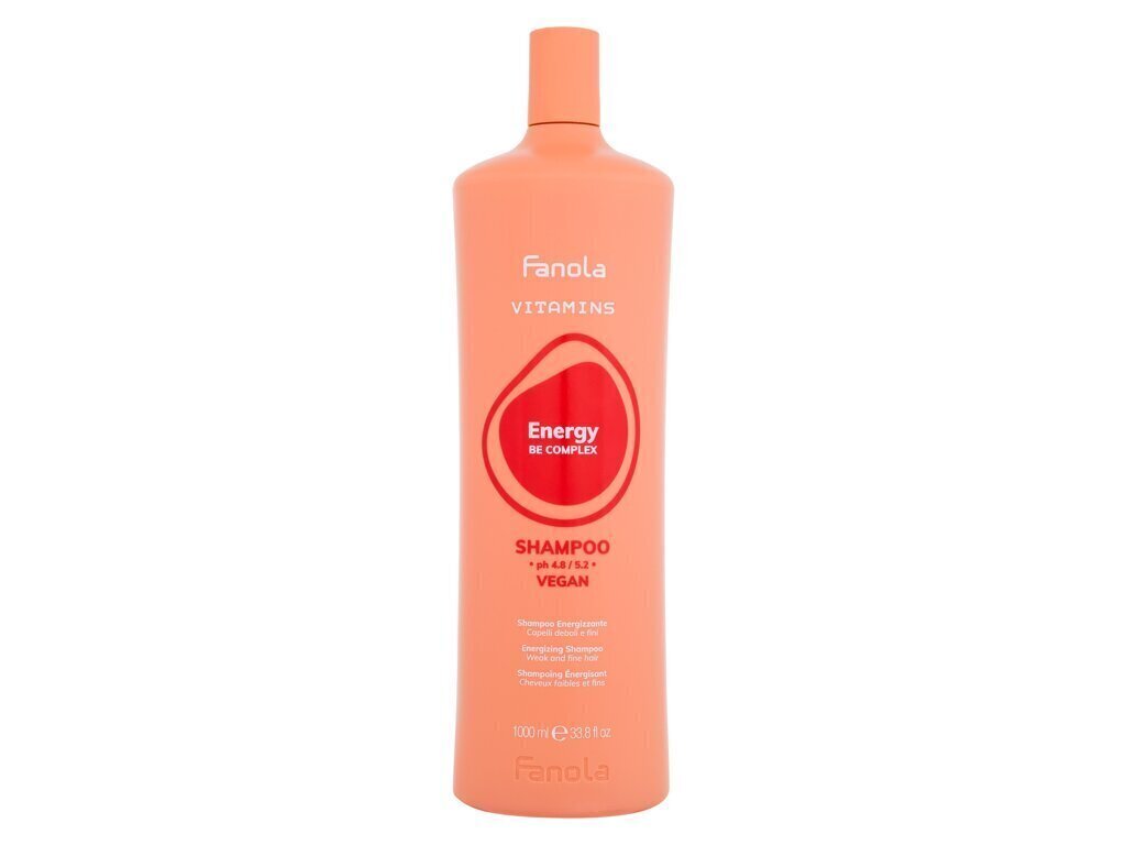 Shampoo Fanola Vitamins, 1000 ml hinta ja tiedot | Shampoot | hobbyhall.fi