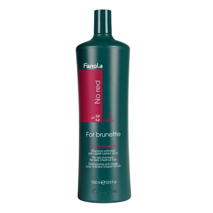 Hiusshampoo Fanola No Red For Brunette, 1000 ml hinta ja tiedot | Shampoot | hobbyhall.fi