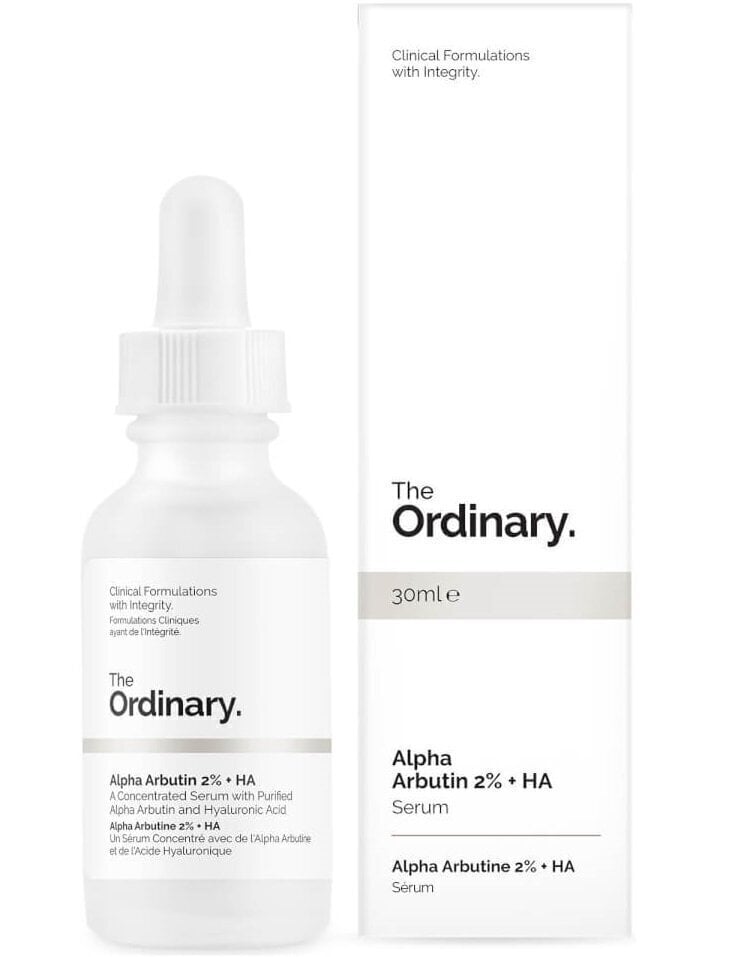 Kasvojen seerumi The Ordinary Alpha Arbutin 2% + HA 30 ml hinta ja tiedot | Kasvoöljyt ja seerumit | hobbyhall.fi