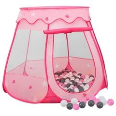 Lasten leikkiteltta 250 pallolla pinkki 102x102x82 cm hinta ja tiedot | Lasten leikkimökit ja -teltat | hobbyhall.fi