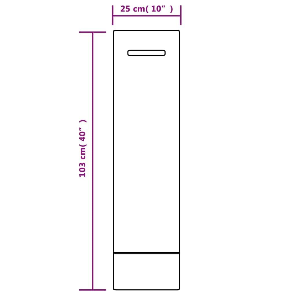 Hiekkasäkit 25 kpl tummanvihreä 103x25 cm HDPE hinta ja tiedot | Hiekkalaatikot | hobbyhall.fi