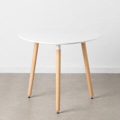 Ruokapöytä 90x90x74cm, valkoinen hinta ja tiedot | Ruokapöydät | hobbyhall.fi