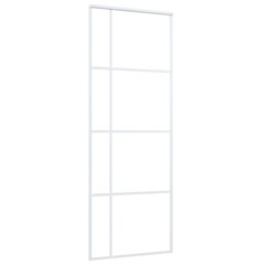 Liukuovi ESG-huurrelasi ja alumiini 76x205 cm valkoinen hinta ja tiedot | Sisäovet | hobbyhall.fi