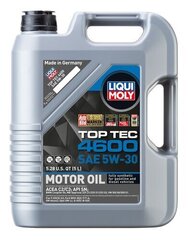 Liqui Moly Top Tec 4600 5W30 moottoriöljy, 5L hinta ja tiedot | Moottoriöljyt | hobbyhall.fi