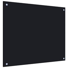 Keittiön roiskesuoja musta 70x60 cm karkaistu lasi hinta ja tiedot | Keittiökalusteiden lisätarvikkeet | hobbyhall.fi