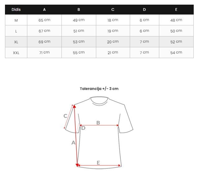 Miesten musta t-paita Space JS/8T1197/3-56202-XXL hinta ja tiedot | Naisten T-paidat | hobbyhall.fi