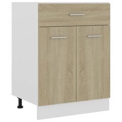 Alalipastokaappi Sonoma-tammi 60x46x81,5 cm lastulevy hinta ja tiedot | Keittiön kaapit | hobbyhall.fi