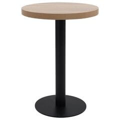 Bistropöytä vaaleanruskea 60 cm MDF hinta ja tiedot | Ruokapöydät | hobbyhall.fi