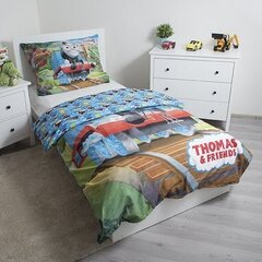 Thomas & Friends -pussilakanasetti, 140 x 200 cm + 1 tyynyliina 70 x 90 cm hinta ja tiedot | Vuodevaatteet lapsille | hobbyhall.fi