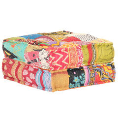 Pouf, 60x70x36cm, kangas, tikattu hinta ja tiedot | Säkkituolit, rahit ja penkit | hobbyhall.fi