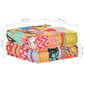 Pouf, 60x70x36cm, kangas, tikattu hinta ja tiedot | Säkkituolit, rahit ja penkit | hobbyhall.fi