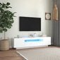 TV-taso LED-valoilla valkoinen 160x35x40 cm hinta ja tiedot | TV-tasot | hobbyhall.fi