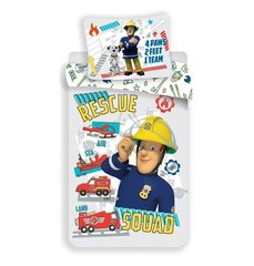 Fireman Sam Rescue Squad Baby -pussilakanasetti, 100 x 135 cm + 1 tyynyliina 40 x 60 cm hinta ja tiedot | Vuodevaatteet lapsille | hobbyhall.fi