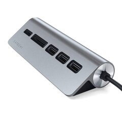 Satechi USB-C hubi + muistinkortinlukija, ST-TCHCRS hinta ja tiedot | Satechi Tietokoneiden lisävarusteet | hobbyhall.fi