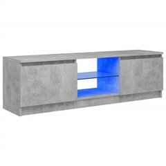 TV-taso LED-valoilla betoninharmaa 120x30x35,5 cm hinta ja tiedot | TV-tasot | hobbyhall.fi