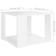 Sohvapöytä valkoinen 40x40x30 cm tekninen puu hinta ja tiedot | Sohvapöydät | hobbyhall.fi