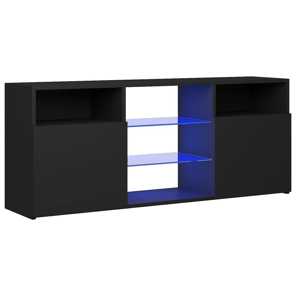 TV-taso LED-valoilla musta 120x30x50 cm hinta ja tiedot | TV-tasot | hobbyhall.fi