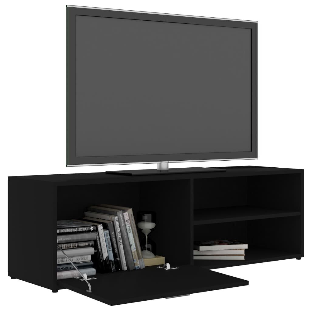 TV-taso musta 120x34x37 cm lastulevy hinta ja tiedot | TV-tasot | hobbyhall.fi