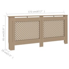 Lämpöpatterin suoja 172x19x81,5 cm MDF hinta ja tiedot | Takka- ja uunitarvikkeet | hobbyhall.fi