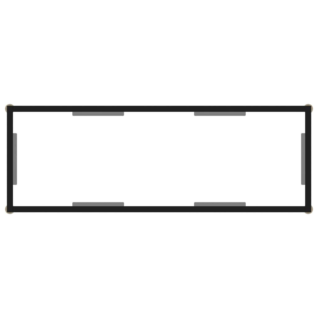 Konsolipöytä läpinäkyvä 100x35x75 cm karkaistu lasi hinta ja tiedot | Sivupöydät | hobbyhall.fi