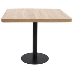 Bistropöytä vaaleanruskea 80x80 cm MDF hinta ja tiedot | Ruokapöydät | hobbyhall.fi